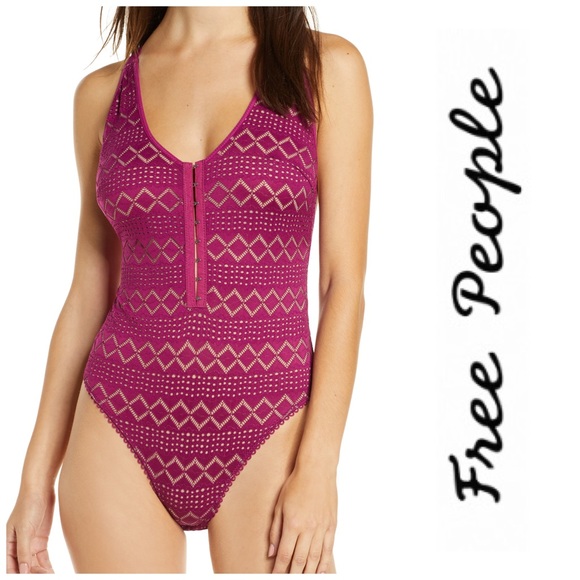 Free People Other - Free People Thank You Never Bodysuit Magenta Small